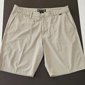 Travis Mathew Mens Tan Golf Shorts Size 34 Pure Performance Lightweight